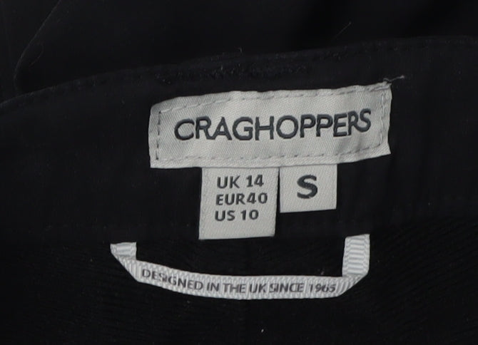 Craghoppers Women's Black Trousers UK 14 Size, Regular Fit