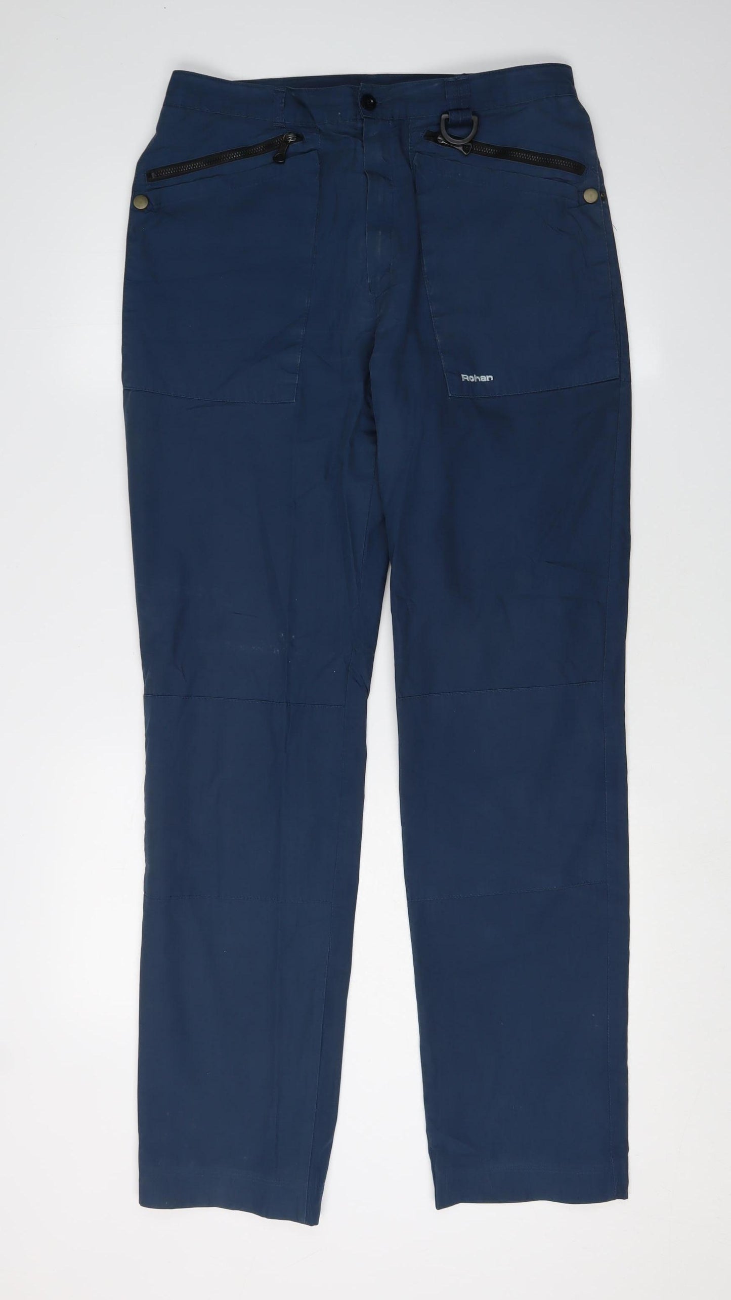 Rohan Men's Blue Cargo Trousers, Size 34