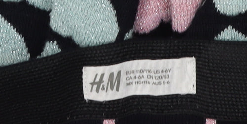 H&M Girls Multicoloured Heart Skort 6 Years A-Line Knit