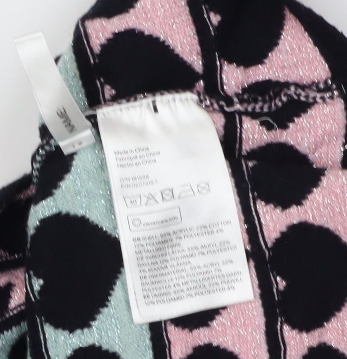 H&M Girls Multicoloured Heart Skort 6 Years A-Line Knit