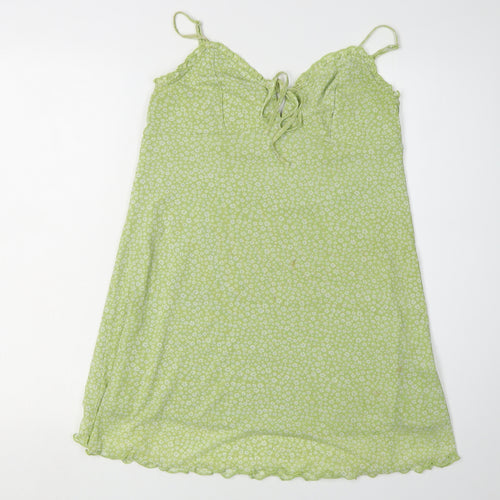 American Eagle Green Floral Slip Dress, Size M, Women's