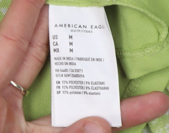 American Eagle Green Floral Slip Dress, Size M, Women's