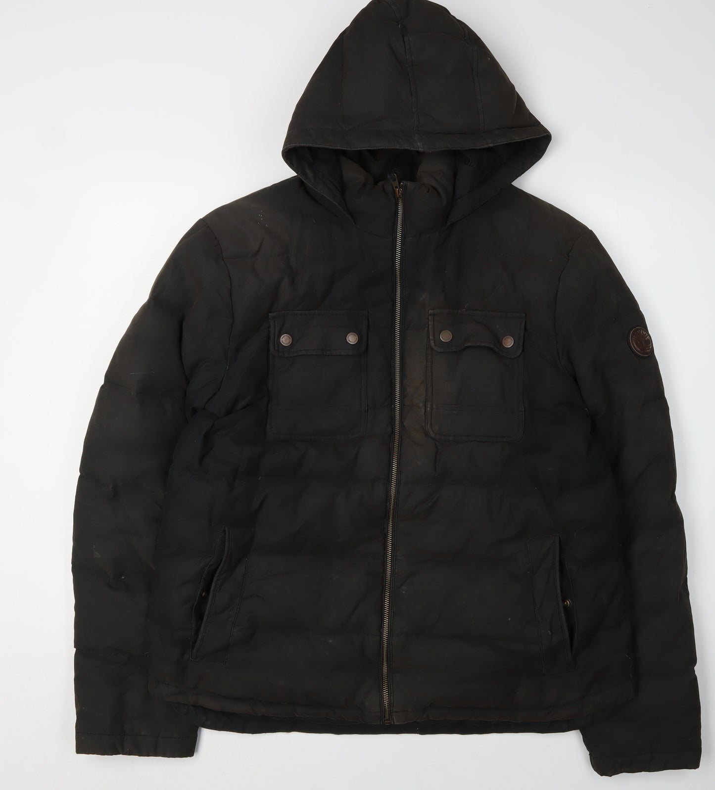 Timberland Men's Black Puffer Jacket Large