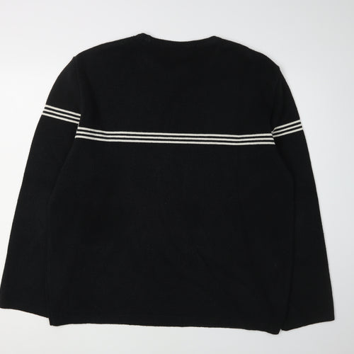 Burton Men's Black XL Pullover Jumper - Striped