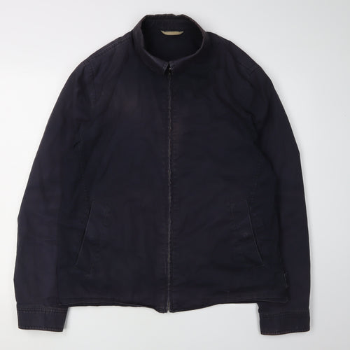 John Lewis Men's Black Cotton Casual Jacket, Size L