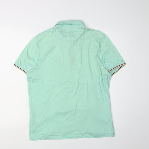 Ted Baker Men's Green Polo Shirt Size L