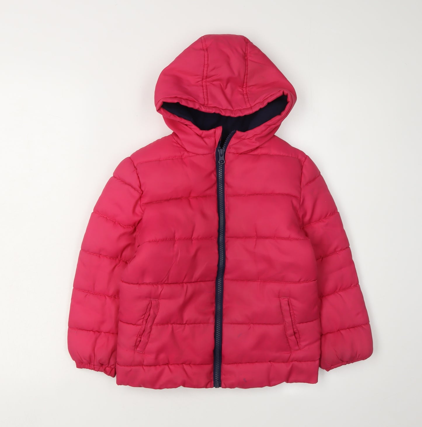 Tex Girls Red Puffer Jacket - 4 Years, Winter, Hooded