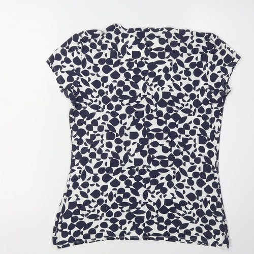 Phase Eight Women's Blue Floral T-Shirt Size 12