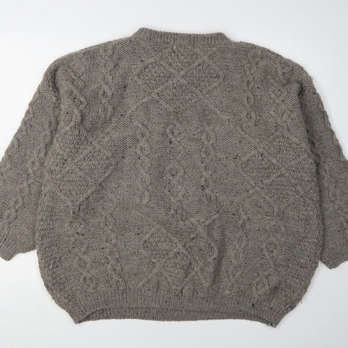Acorn Women's Grey Wool Pullover Jumper L