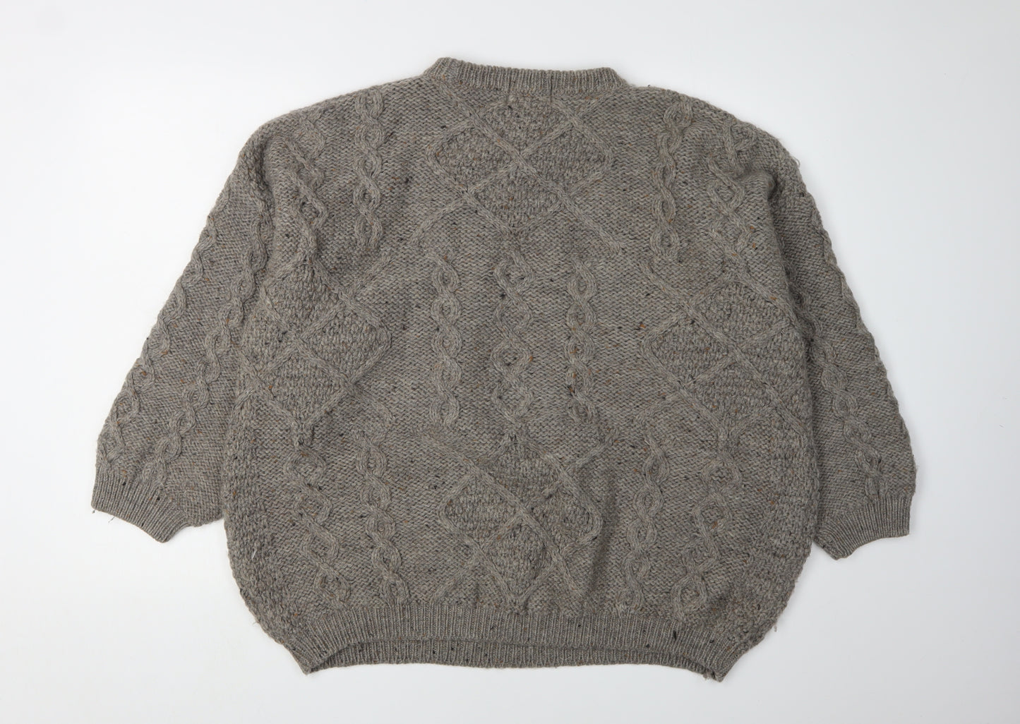 Acorn Women's Grey Wool Pullover Jumper L