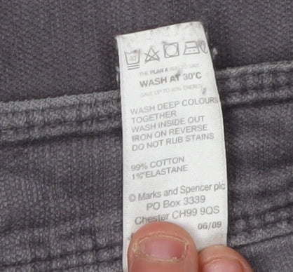 Marks and Spencer Grey Women's Trousers Size 18