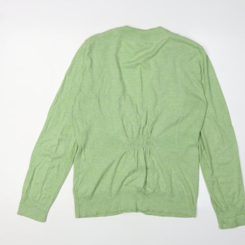Fat Face Women's Green Cardigan, Size 14, Casual Cotton Knit