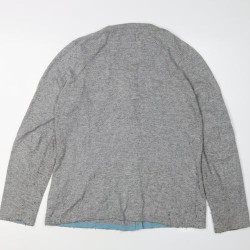 Boden Women's Grey Cardigan Size 14 Cotton Blend
