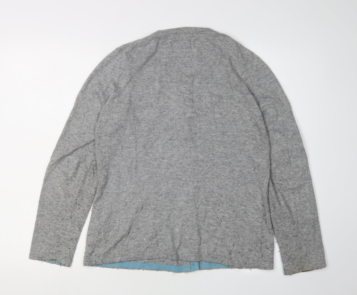 Boden Women's Grey Cardigan Size 14 Cotton Blend