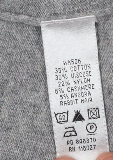 Boden Women's Grey Cardigan Size 14 Cotton Blend