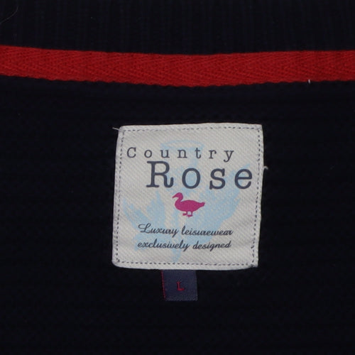 Country Rose Women's Black Knit Pullover Jumper L
