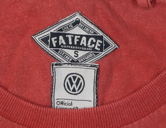 FatFace Men's Red Graphic T-Shirt, S - Sunshine Cruiser