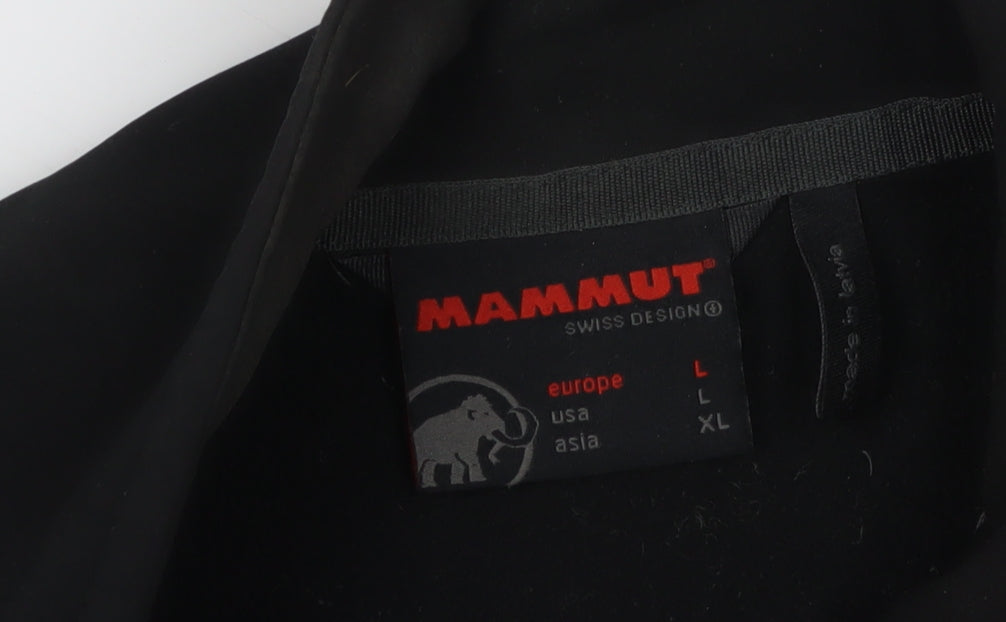 Mammut Men's Black L Soft Shell Windbreaker Jacket