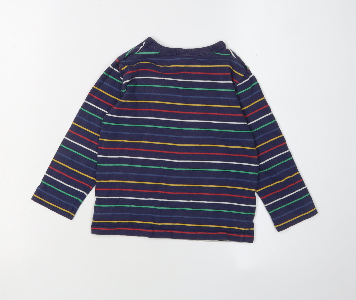 GAP Boys Blue Striped Long Sleeve T-Shirt Size 3 Years