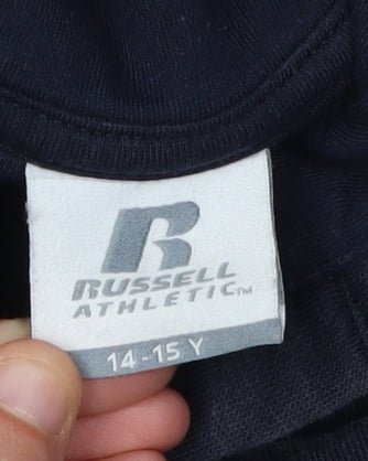 Russell Athletic Boys Blue Pullover Hoodie 14-15 Years