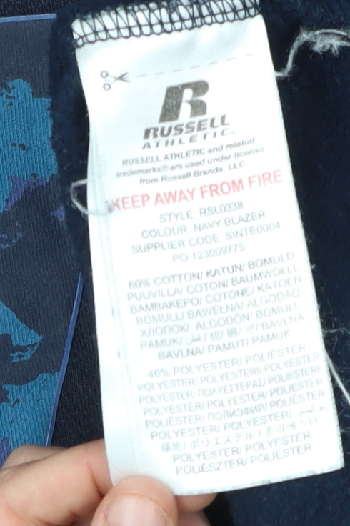 Russell Athletic Boys Blue Pullover Hoodie 14-15 Years