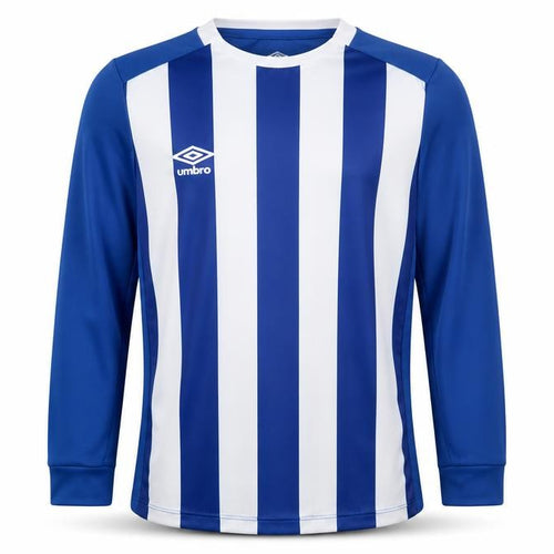 Umbro Boys Blue/White Striped Football Jersey, Size 8-9