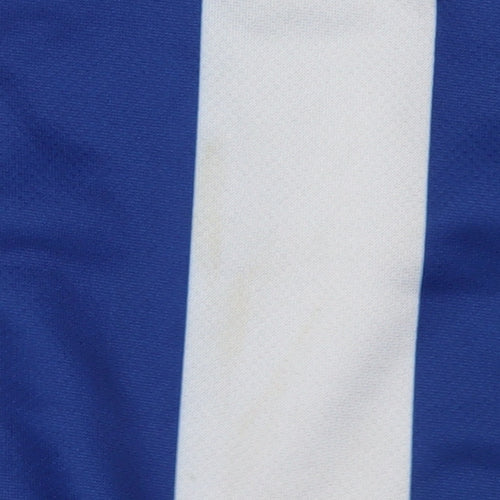 Umbro Boys Blue/White Striped Football Jersey, Size 8-9