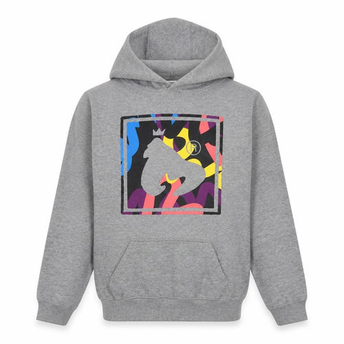 Money Girls Grey Pullover Hoodie 13 Years Graphic Print