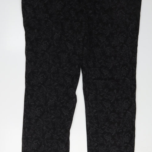 David Emanuel Women's Black Floral Plus Size Jeans