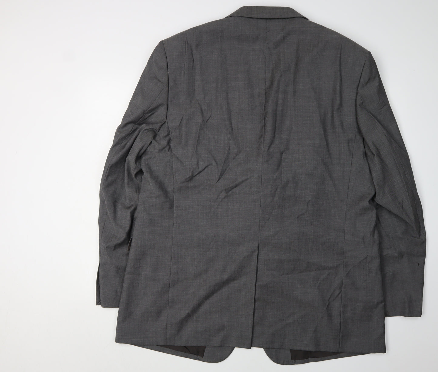 Marks and Spencer Men's Grey Blazer, 48 Long, Wool, Formal Attire