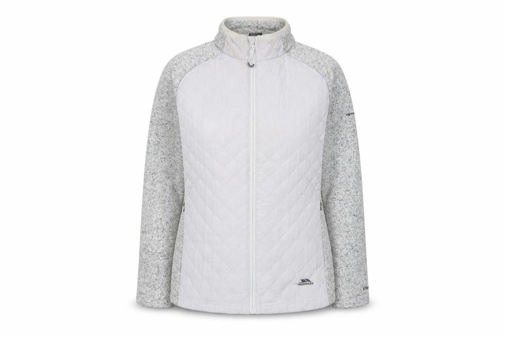 Front view of Trespass Women's Grey Quilted Jacket 3XL Outdoor Casual