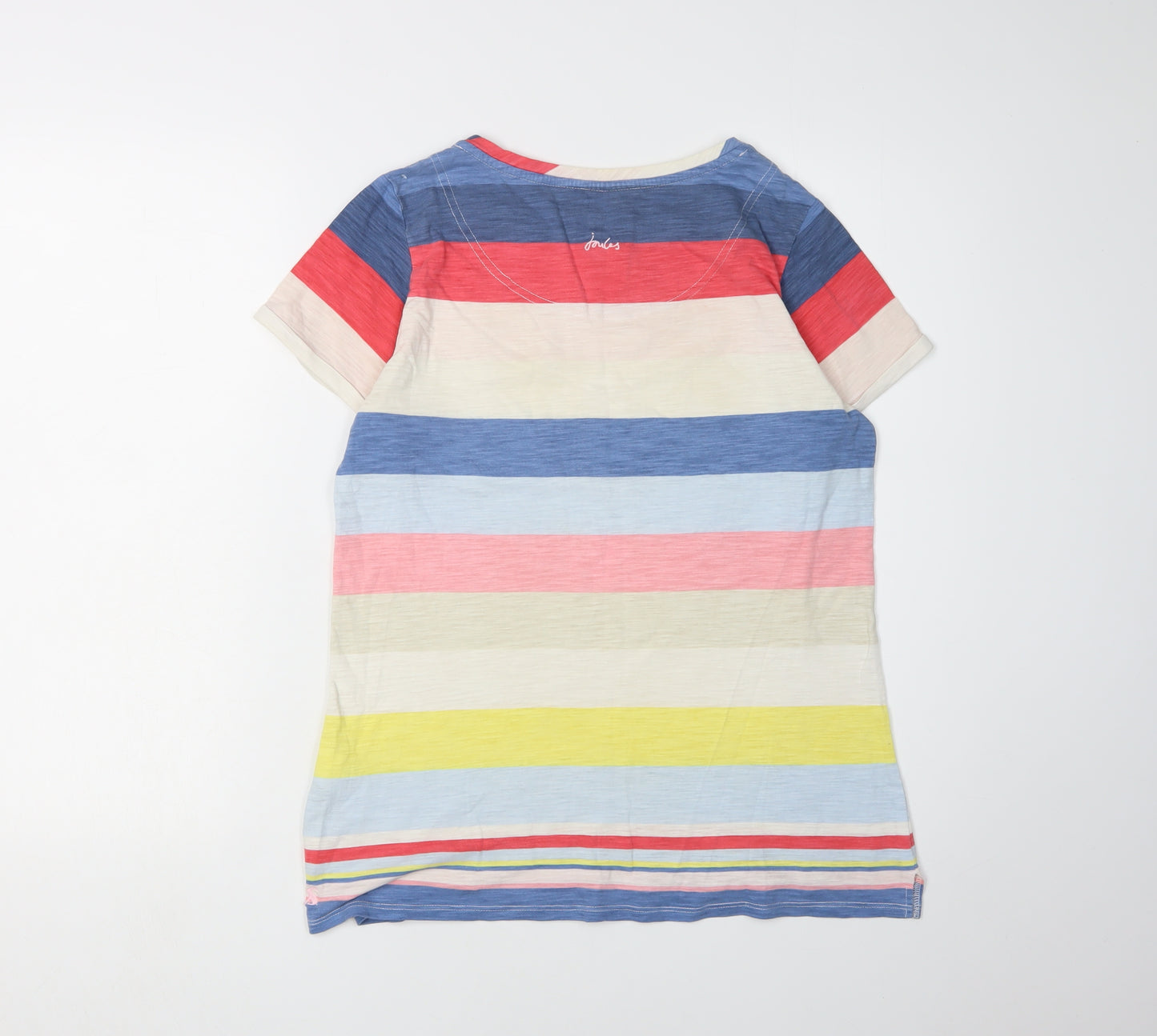 Joules Women's Multicoloured Striped T-Shirt, Size 12