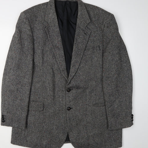 Marks & Spencer Men's Wool Blazer 46L Black White