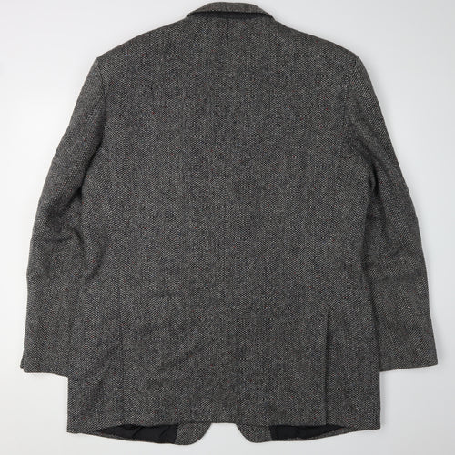 Marks & Spencer Men's Wool Blazer 46L Black White
