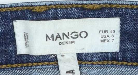 Mango Women's Blue Skinny Jeans Size 12