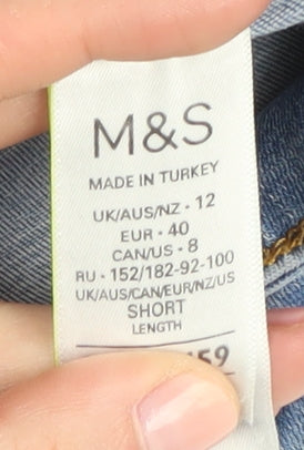 Marks & Spencer Women's Blue Skinny Jeans Size 12