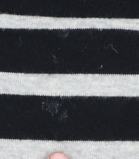 BHS Women's Black Striped Shift Dress Size 12