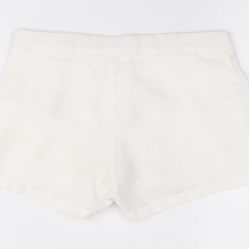 DKNY Women's White XS Classic Polyester Shorts