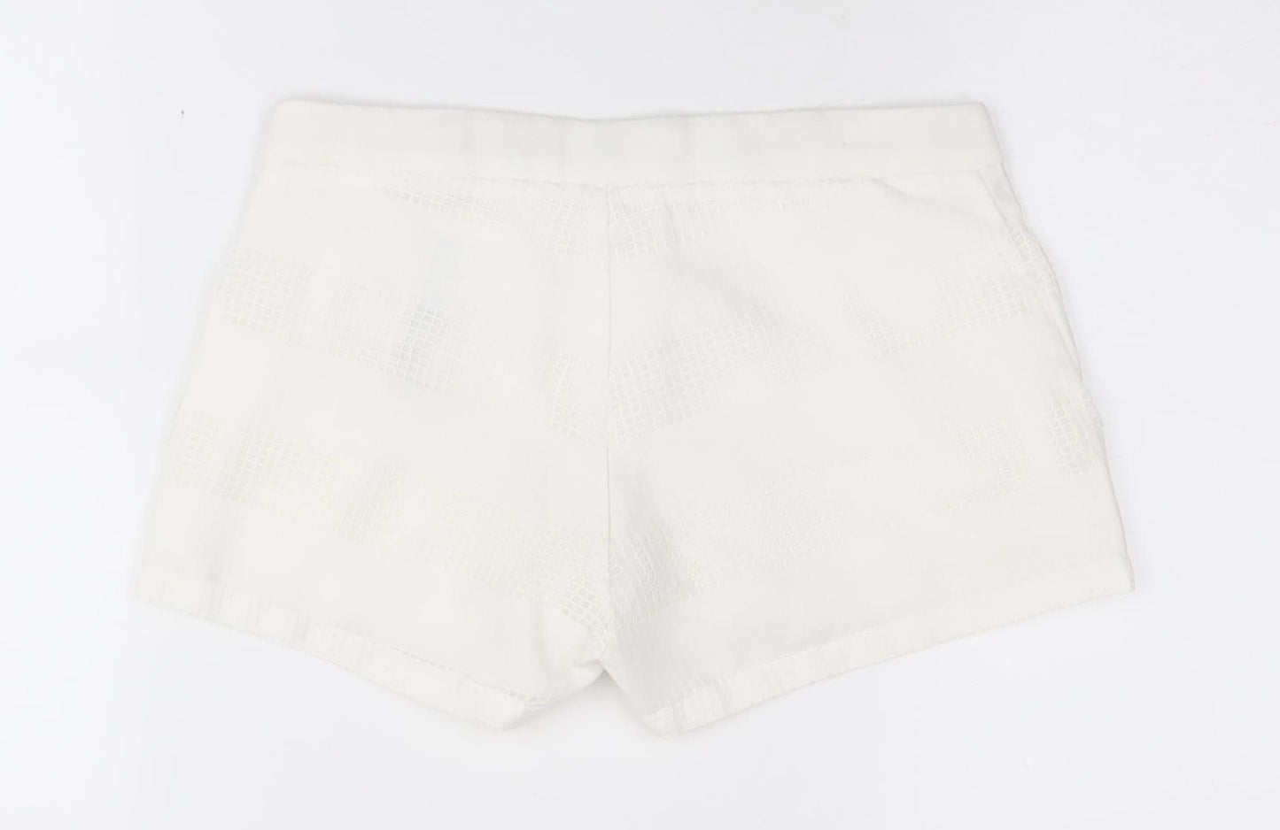 DKNY Women's White XS Classic Polyester Shorts