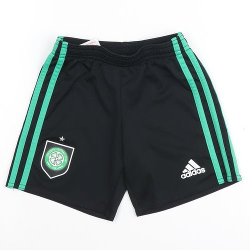 Adidas Boys' Black Athletic Football Shorts 4-5 Years