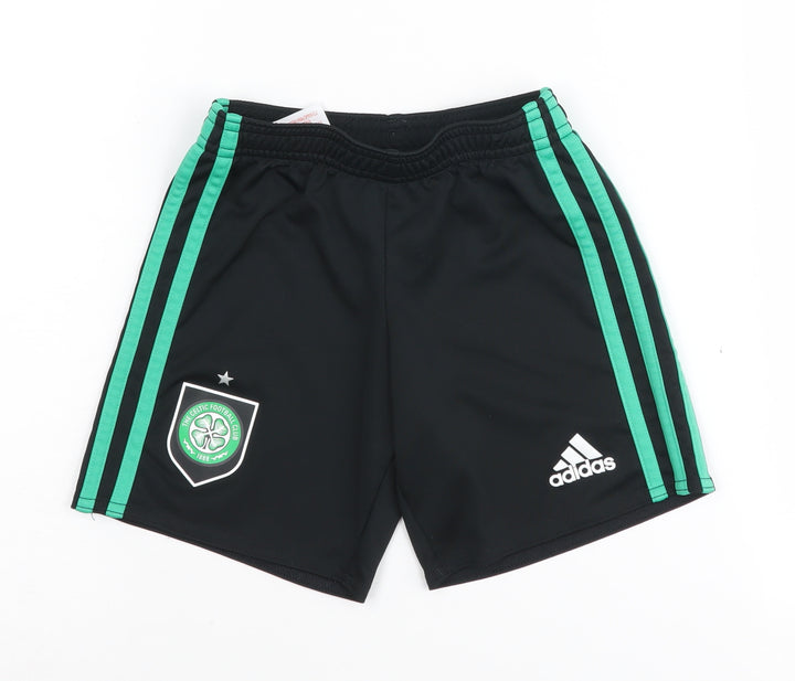 Adidas Boys' Black Athletic Football Shorts 4-5 Years
