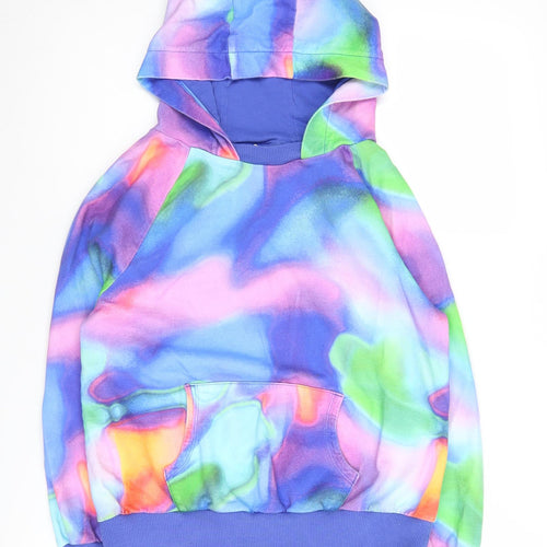 Next Girls Multicoloured Cotton Pullover Hoodie, 12 Years