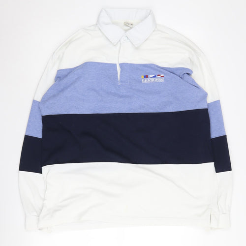 Angelo Litrico Men's Multicoloured Long Sleeve Polo