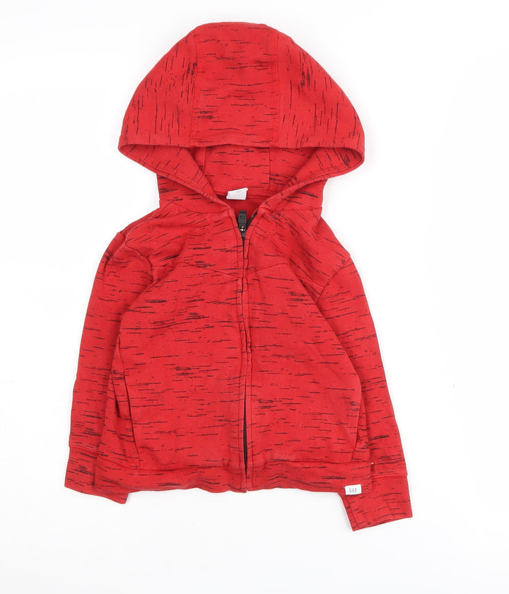 Gap Boys Red Full Zip Hoodie 4 Years