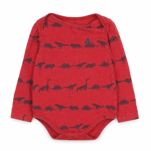 GAP Red Dinosaur Cotton Babygrow 18-24 Months Unisex