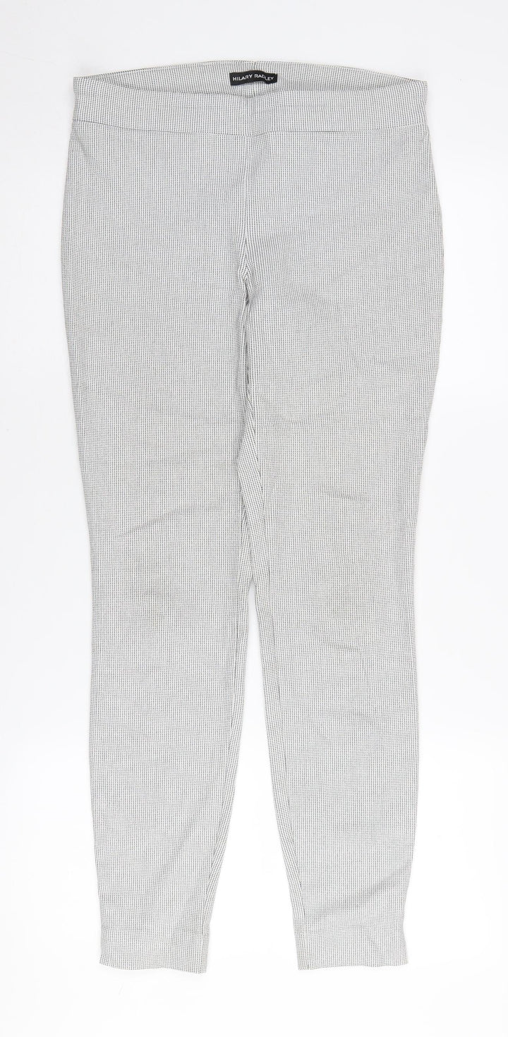 Hilary Radley Women's Grey Check Trousers Size 12