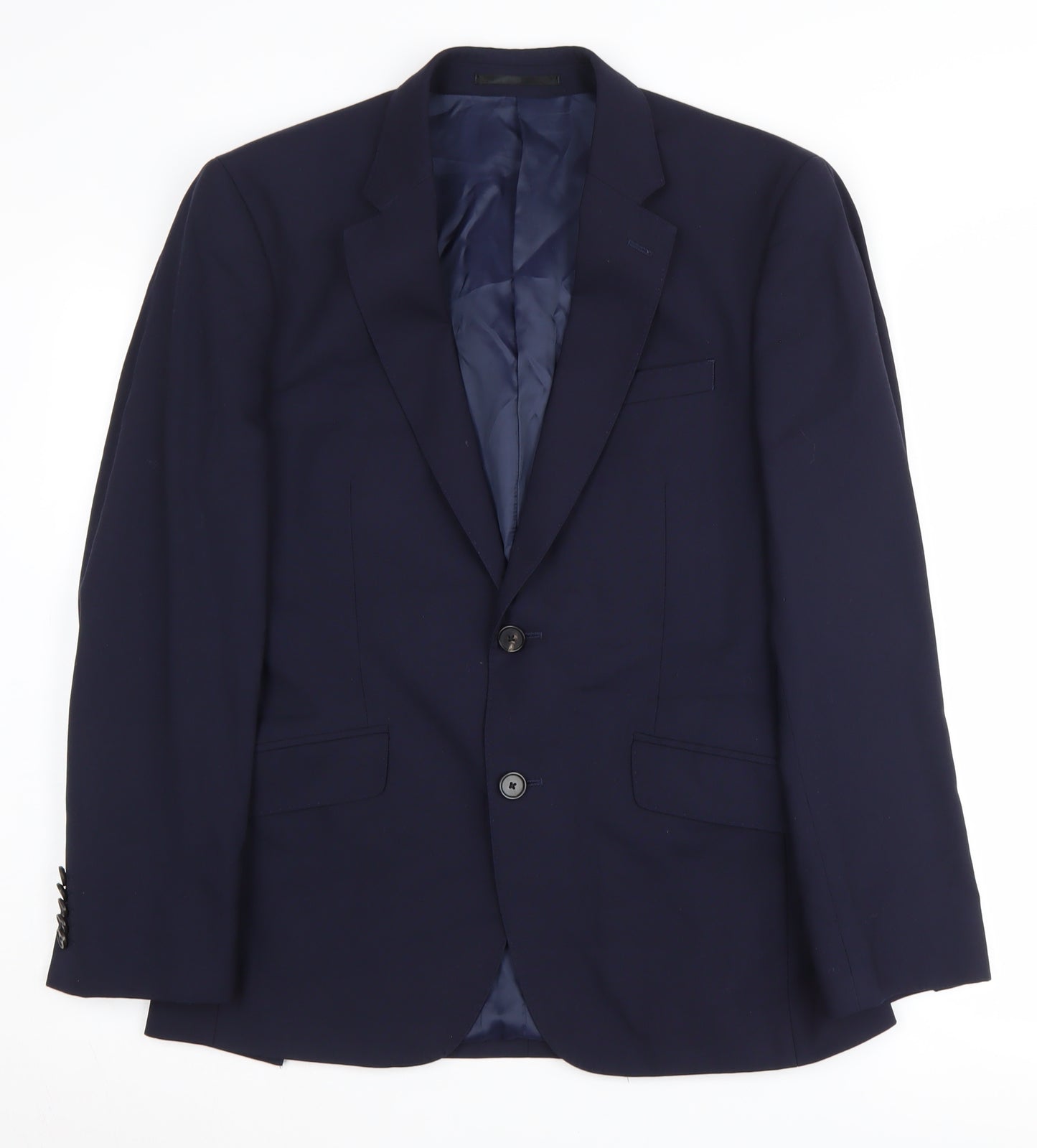 T.M. Lewin Men's Blue Slim Fit Blazer 36S
