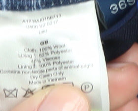 T.M. Lewin Men's Blue Slim Fit Blazer 36S