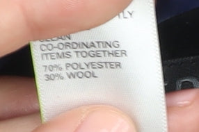 Marks and Spencer Men's Blue Check Trousers Size 32