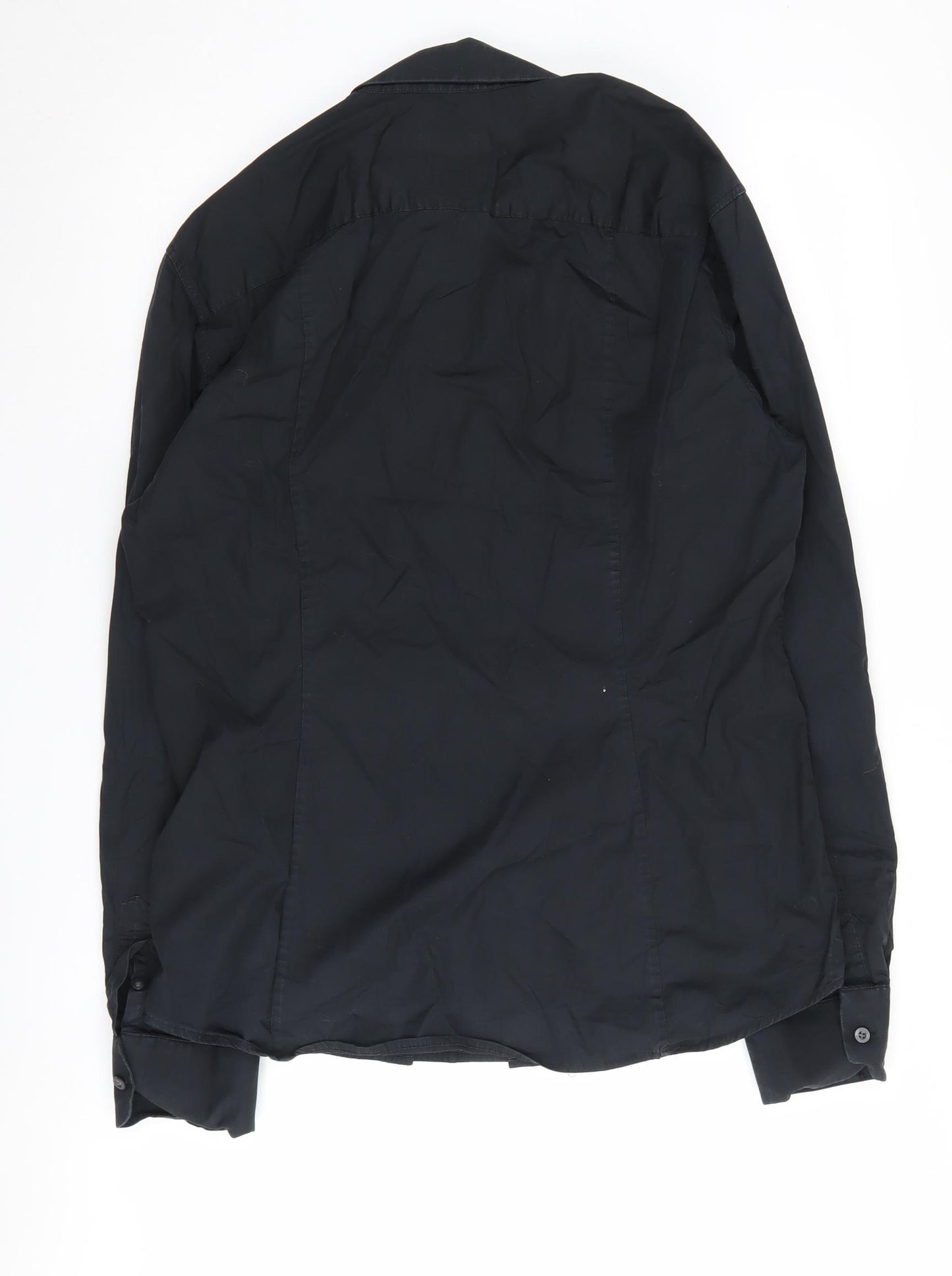 Armani Exchange Black Men's Large Button-Up Shirt